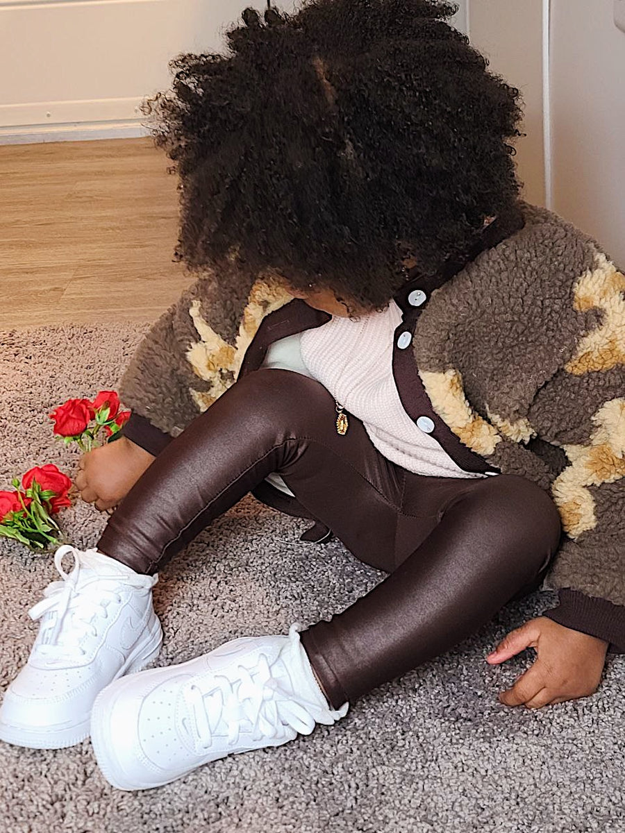 Toddler leather clearance leggings