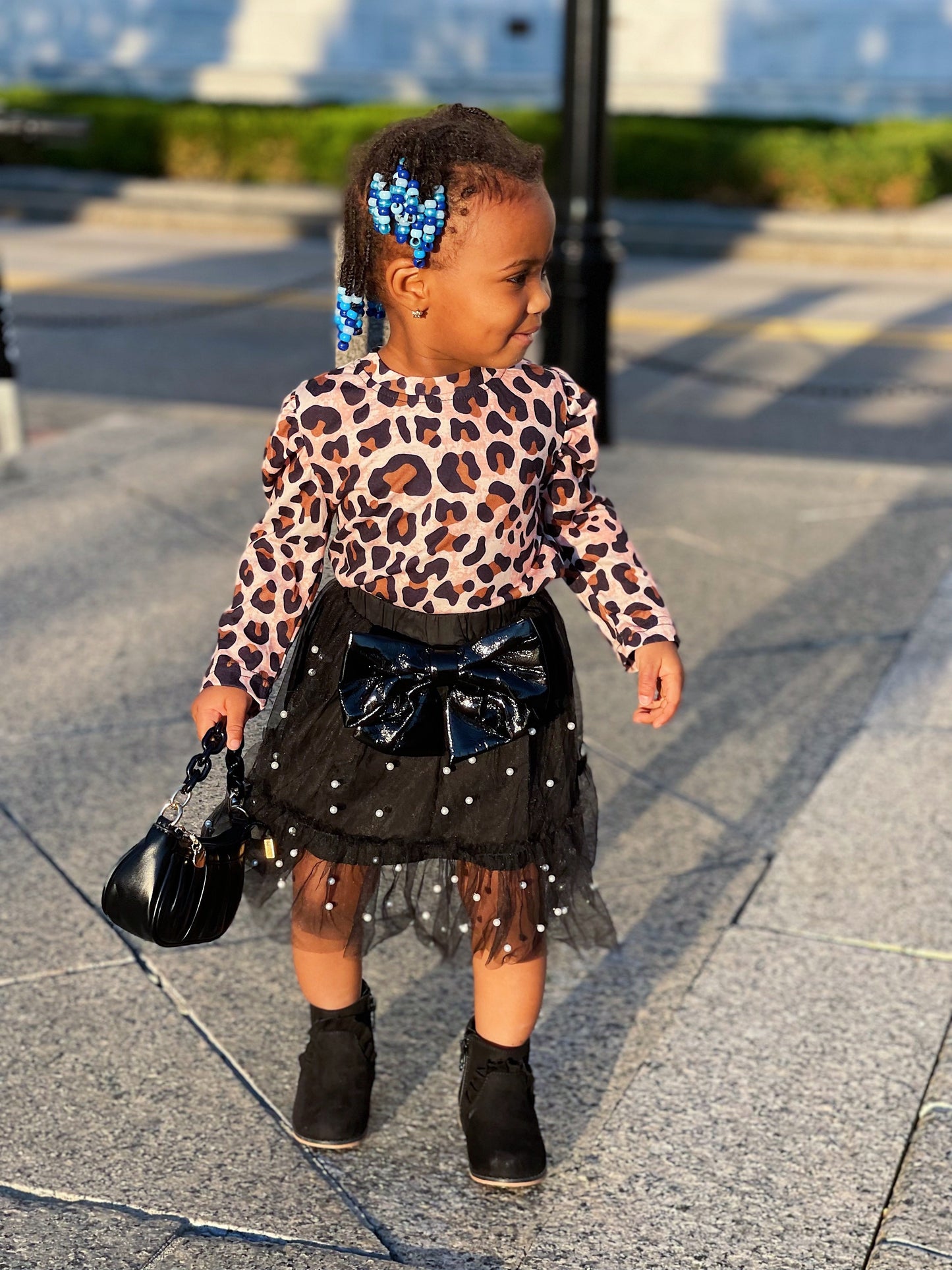 Leopard Print Baby Girl Clothes | The Cheetah Girl Set | PS Love Tima 12M